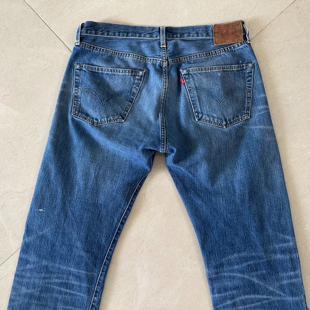 Levi's Vintage Clothing LVC 1947 501xx Selvedge Straight Leg Denim Jeans 33x31 - Picture 5 of 12